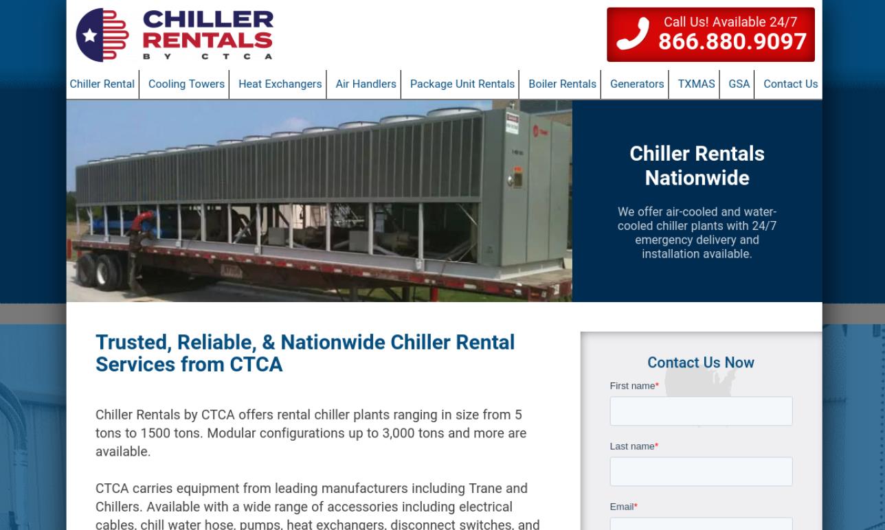 CTCA Rental Chillers